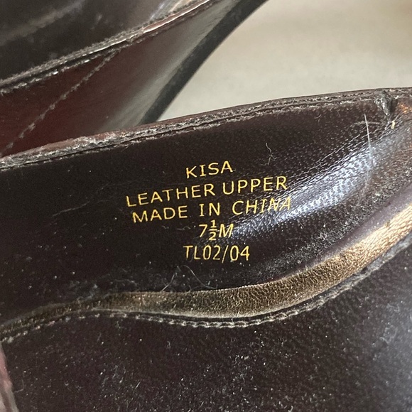 Liz Claiborne Flex Kisa dark red/brown mule - Picture 3 of 6